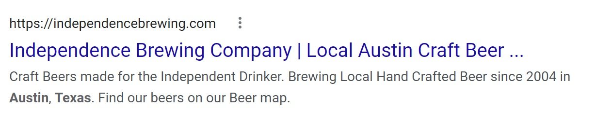 Local Optimized Title Tag For a Brewery